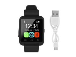 Reloj Deportivo Inteligente Bluetooth 3.0 Resistente Al Agua Para Android E Ios, Llamada Manos Libres, Color Negro