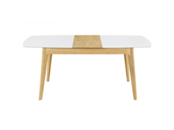 Mesa Extensible Nórdica Blanca Y Madera Meena MILIBOO