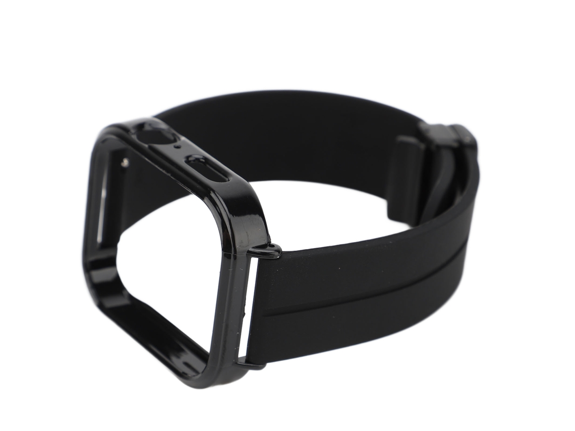 Pulsera Magnética De Silicona Para Watch Fit 3 Con Correa Negra Y Cierre Rápido.