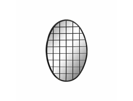 Espejo de pared DKD Home Decor Negro Metal (47,5 x 2,3 x 70 cm)