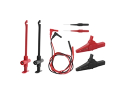 Kit De Cables De Prueba Para Multímetro, Latón Pvc Pa 30vac-60vdc 19a Con Conector Banana Y Pinza De Cocodrilo