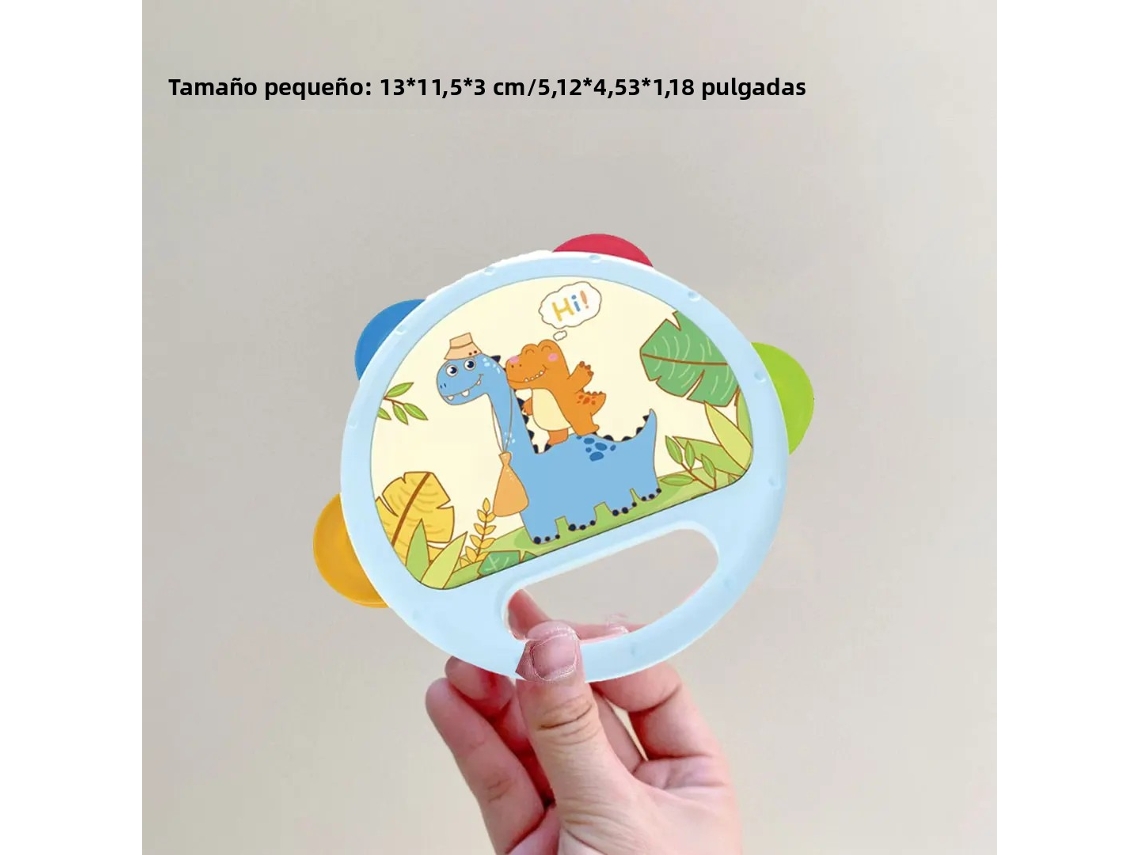 Tambor Musical De Dinosaurio Para Bebés Juguete Educativo Musical Interactivo Para Niños De 6 A 12 Meses