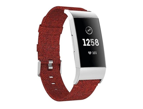 Correa Smartwatch Para Fitbit Charge 3 Rojo Oscuro VENISYMLIS