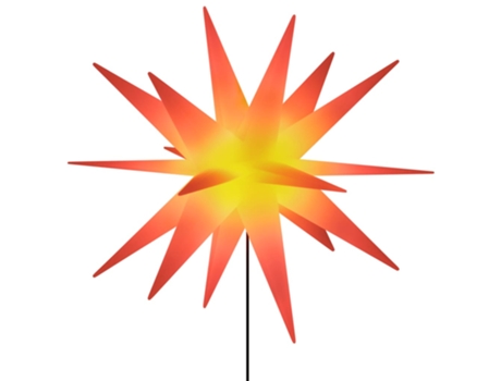 Lámpara de Navidad con LED y estaca tierra plegable VIDAXL roja (57 cm)