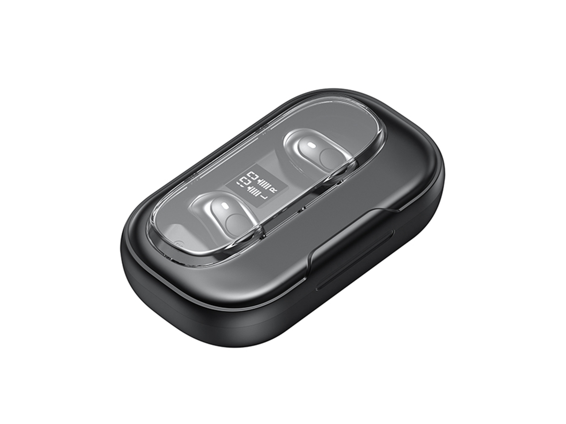 Auriculares Inalámbricos Bluetooth 5.4 Con Gancho Para La Oreja, Resistentes Al Agua, De Baja Latencia, Con Estuche De Carga E Indicador De Batería.