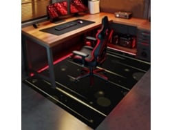 Alfombrilla para silla de oficina, protector de suelo antideslizante, 80 x 140 cm, madera, videojuegos, oficina, escritorio, suelos