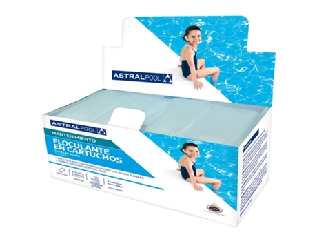 Floculante Sólido ASTRALPOOL 1 Kg (8 Saquitos De 125 Gr) - Piscinas Con Skimmer y Filtro De Arena