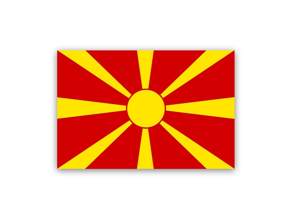 Banderas de Macedonia del Norte, banderas nacionales, banderas de apoyo a partidos de fútbol, 90 x 150 cm
