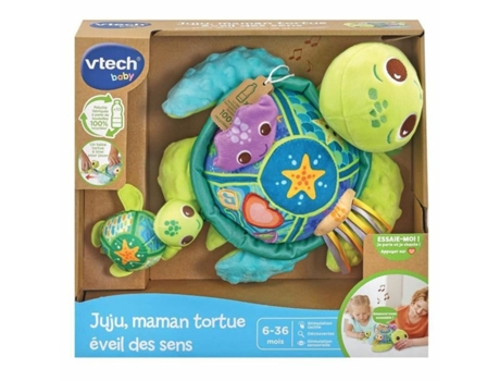 Peluche Interactivo VTECH BABY Juju Mother Turtle (Edad Mínima Recomendada: 6 meses)