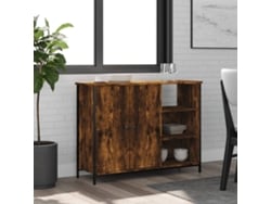 Aparador De Madera De Ingeniería Roble Ahumado 100x33x75 Cm
