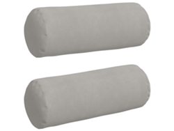 Cojines de soporte, 2 unidades, gris claro, Ø 25 x 70 cm, HARLANV1