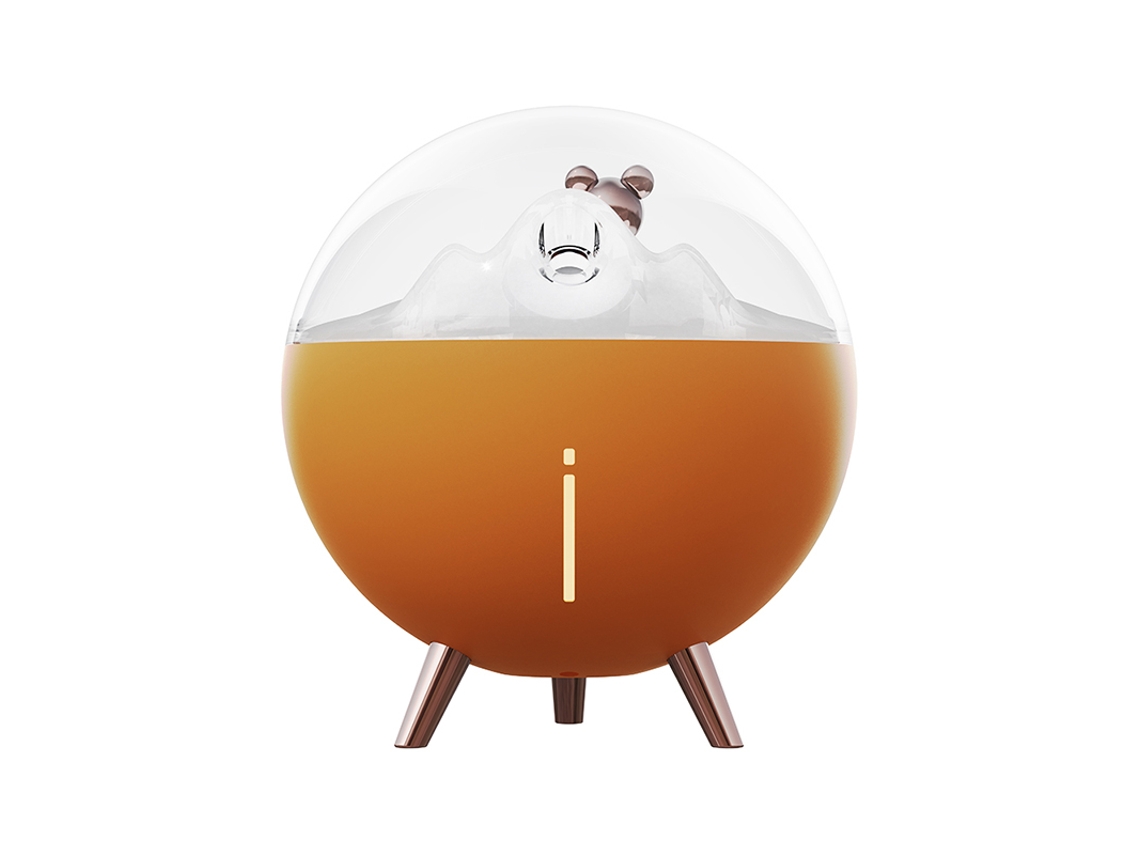 Humidificador De Aire De 260 Ml Con Luz Led Ultrasónica Silenciosa (naranja, Usb)