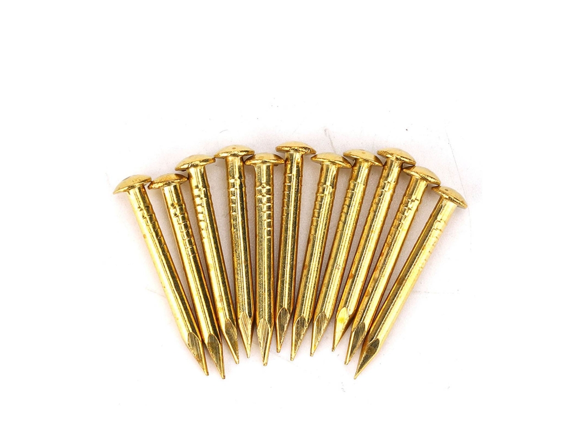 100 Piezas De Clavos Redondos De Latón, Accesorios De Ferretería De 10 Mm/15 Mm/18 Mm/22 Mm