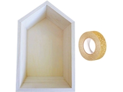 Estante YOUDOIT (Dorado - Madera - 22.5x14x10 cm)