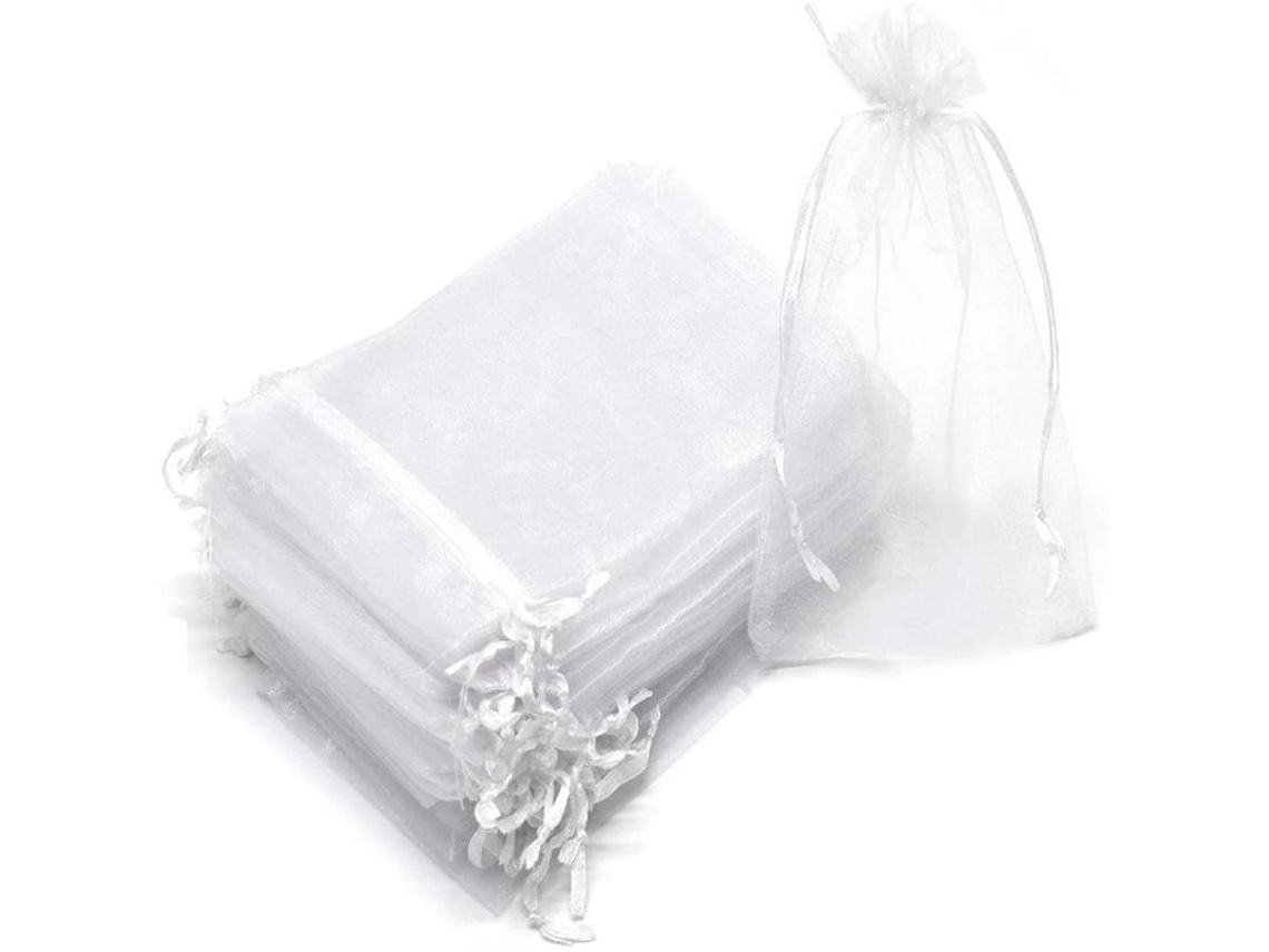 2026-4746-100 Bolsas De Protección Para Frutas Malla Anti-ave Insectos Para Fresa Uva Jardín Herramientas 7x9/10x15/15x20cm Blanco 15x20cm