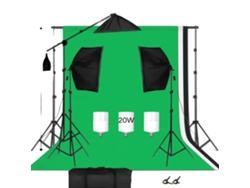 Kit de estudio fotográfico, iluminación con softbox y soporte ajustable, kit de fotografía OEM de 35"
