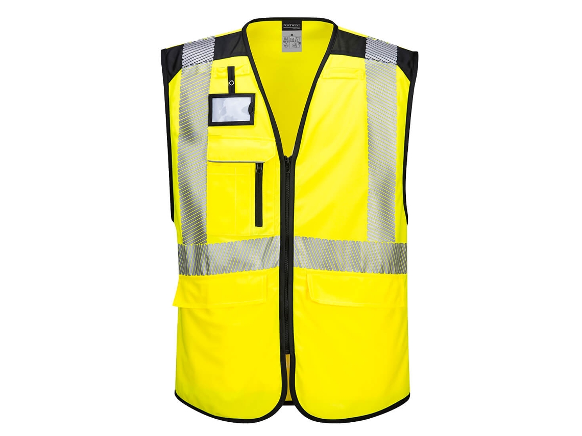 Chaleco ejecutivo de alta visibilidad PW3, naranja y negro / GG