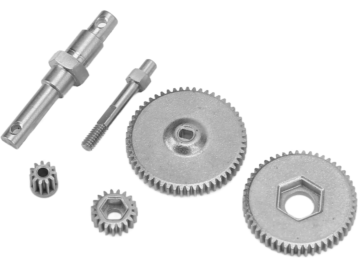 Juego De Engranajes De Transmisión Rc De Acero Inoxidable, Para Scx24 Axi90081 Axi00001 Axi00002 /24,