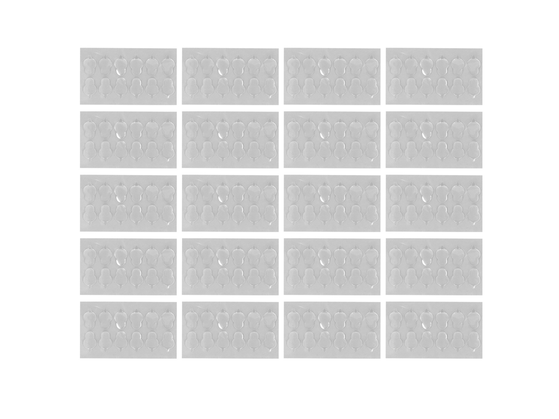 240 Piezas De Pegamento Adhesivo Acrílico Transparente De 18x14x1,5 Mm, Cinta Adhesiva Removible Para Muñecas Y Accesorios.