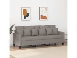 Sofá De 3 Plazas | Sofá De Salón | Sofá De Descanso De Tela Gris Taupe 180 Cm Wsd918858