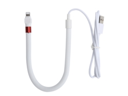 Cabo De Dados 1.2m Carregamento Rápido Flexível Suporte Universal Para Celular Interface Ios Branco