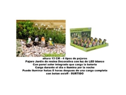 Altuna jardin pajaro decorativo resina surtido 13 cm 1040230po