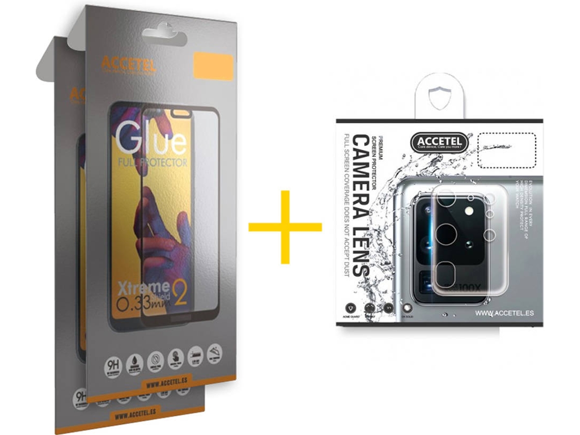 Kit 2 Protectores de Cristal Templado Samsung Galaxy A22 4G ACCETEL Full (Transparente)