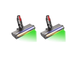 2x Brush Head For V7 V8 V10 V11 V15 Hardwood Floor Brush Head Replacement Parts With Dust Detection Light