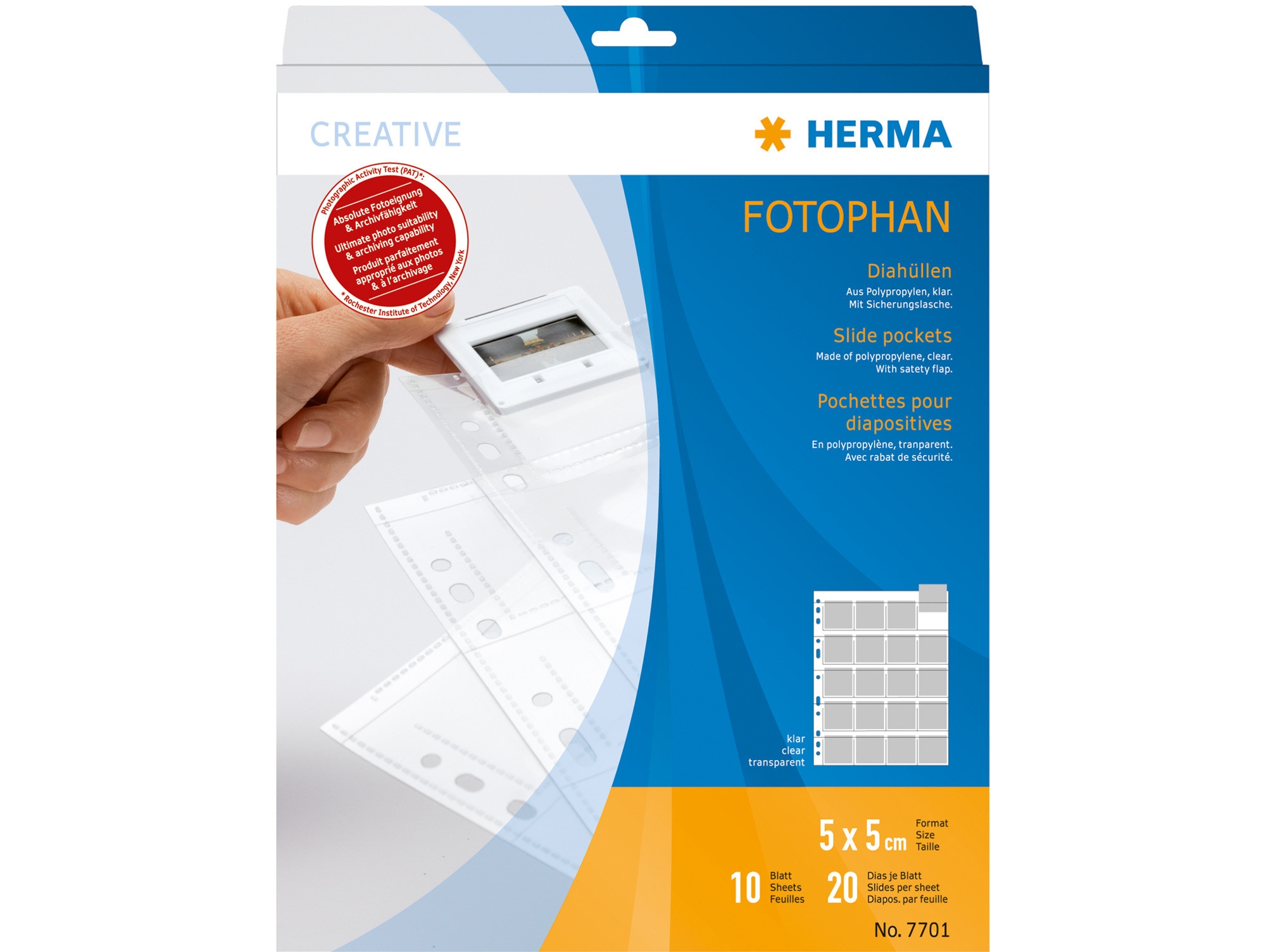 Tarjetero HERMA 7701
