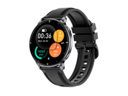 (cuero Negro) Smartwatch Con Pantalla Redonda, Llamadas Bluetooth, Monitorización De Frecuencia Cardíaca Y Sueño.