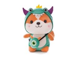Lindo Y Suave Peluche Animado De Ardilla, Juguete De Peluche, Decoración Verde, 25 Cm