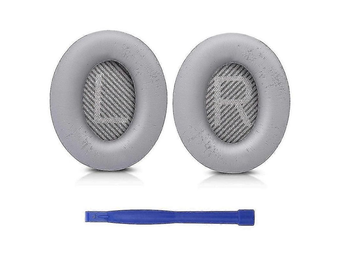 Kit De Almohadillas Grises Para Auriculares Bose Quietcomfort 35 Qc35 - Almohadillas De Espuma Viscoelástica Y Polipiel