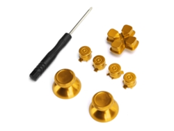 Botón De Palanca De Metal Para Joystick De Repuesto Para Mando De Ps4, Color Dorado.