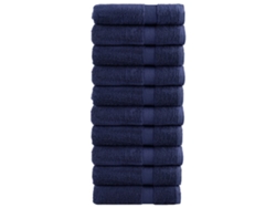 Toallas De Ducha Solund 10 Uds Azul Marino 70x140 Cm 600 Gsm Wsd586444