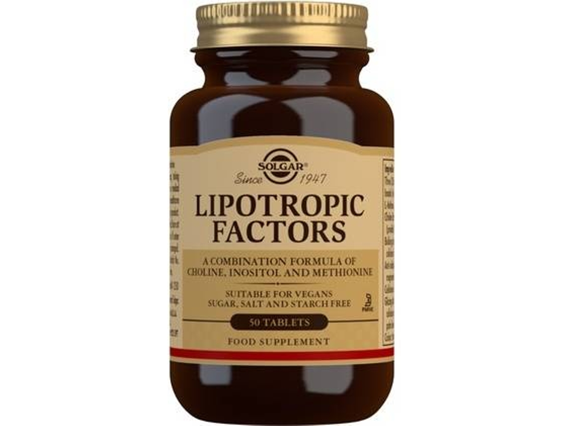 Complemento Alimentar SOLGAR Fatores Lipotrópicos (50 comprimidos)
