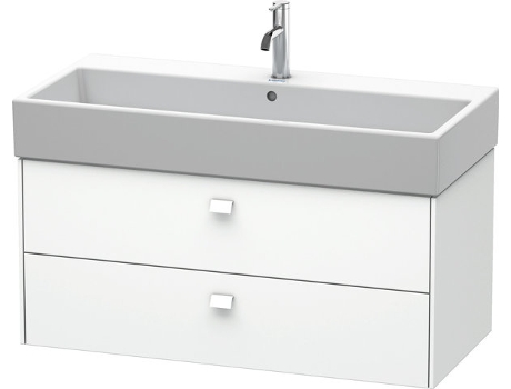 Neceser de pared DURAVIT Brioso 98,4 x 45,9 cm 2 cajones con sifón y delantal para lavabo Vero Air 235010