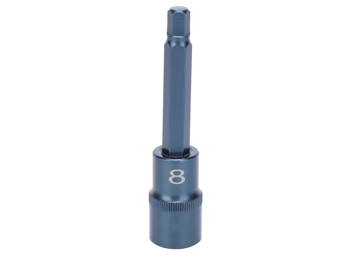 Chave De Fenda Hexagonal S2 Aço Liga Broca Porca Extendida 100x8mm Ferramenta Manual