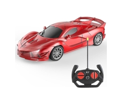 Coche Teledirigido Recargable A Escala 1:18 Con Batería Usb, 2,4 Ghz, Alcance De 30 M, Abs Y Silicona.
