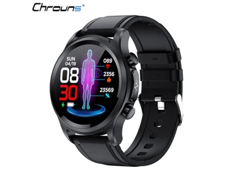 Smartwatch CHRONUS con Monitor de Glucosa Impermeable