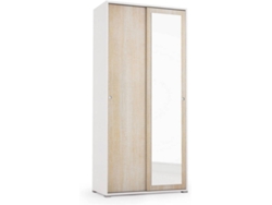 Armario DMORA Roble (Aglomerado de Melamina - 90x195x45 cm)