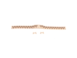 Brazalete de reloj (acero inoxidable, ajustable, oro rosa)
