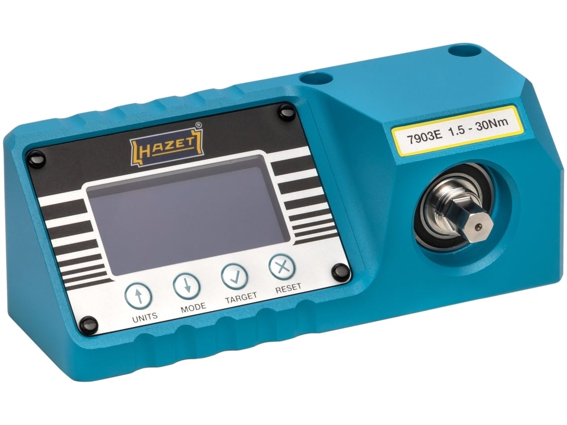 HAZET 7903E Comprobador Dinamométrico Electrónico 1 5 - 30 Nm: Par de Apriete Mín-Máx: 1.5 - 30 Nm Hexágono Macizo 3/8 Pulgadas 10 Mm Cuadrado Huec