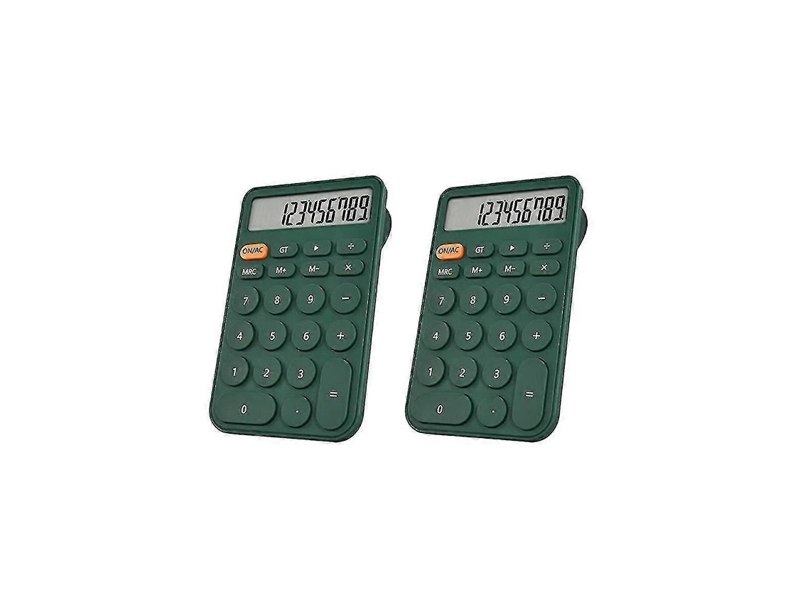 Calculadora de bolsillo con forma de galleta y mini llavero portátil (2024) Everley891