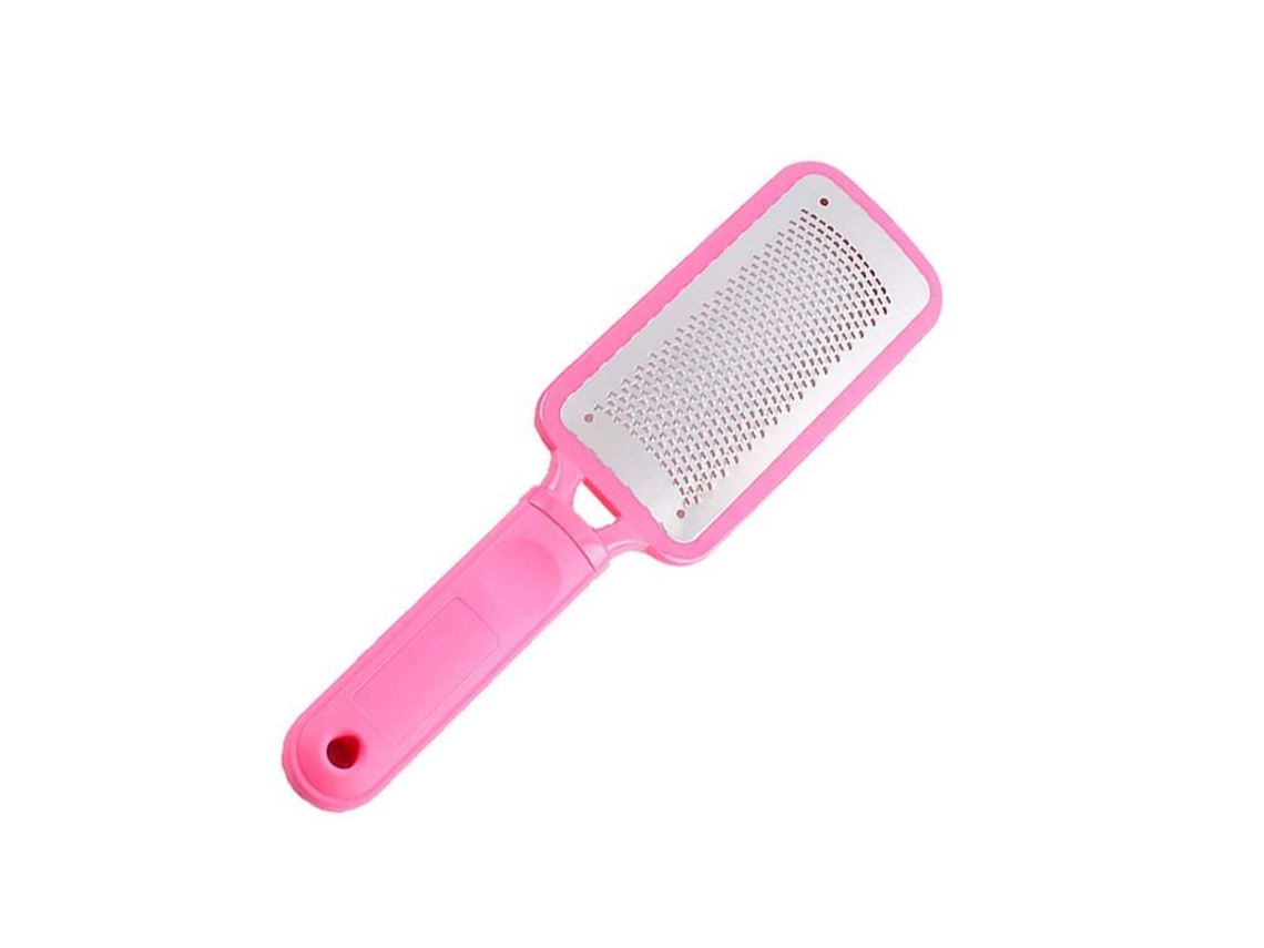 Lima De Pies Grande De Acero Inoxidable, Herramienta De Pedicura Para Eliminar Piel Gruesa, Seca Y Dura, Rosa, 27 Cm.