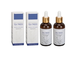 2 Unidades De Aceite Esencial De Árbol De Té De 100 Ml. Sérum Capilar Hidratante, Nutritivo, Reparador Y Fortalecedor.
