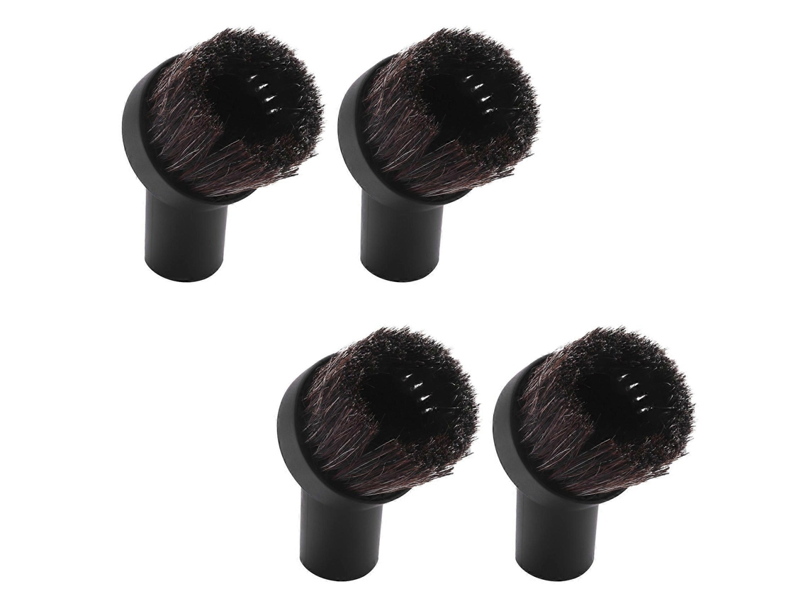 4pcs 32mm Dusting Brush Dust Tool Attachment For Vacuum Cleaner Round Horse Hair