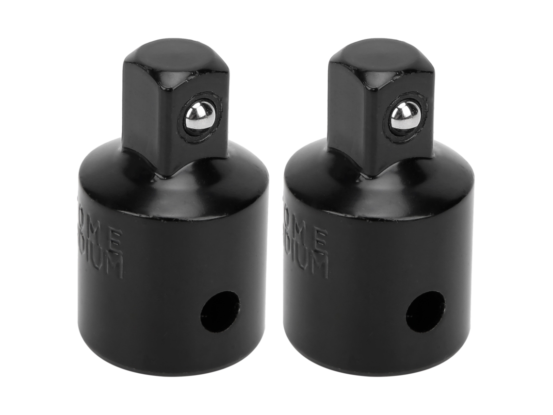 2 Adaptadores De Vaso De Acero De Alto Carbono, Conversión De 1/2" A 3/8" Para Llave De Carraca