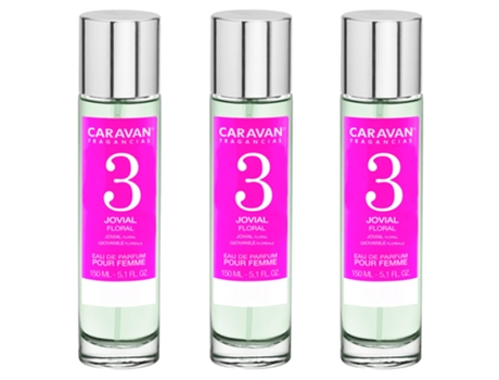3x Perfume de Mujer Nº3 150ml CARAVAN
