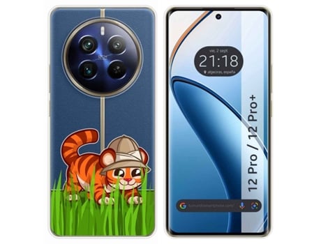 Funda Diseño Tigre para Realme 12 Pro 5G / 12 Pro Plus 5G TUMUNDOSMARTPHONE Multicolor