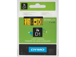 FITAS DYMO D1 24MM PRETO/AMARELO